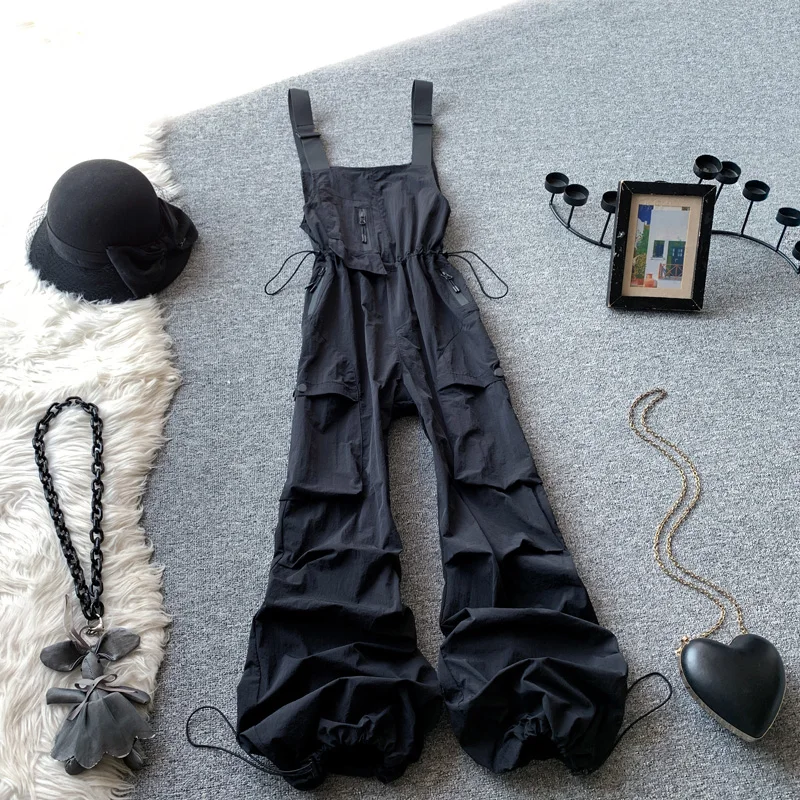 

Женские рабочие комбинезоны Bla: свободные брюки с широкими штанинами, повседневные, прямого кроя, винтажные, с высокой талией, вельветовые.