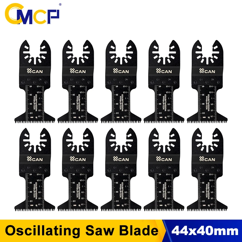 CMCP 5/10pcs 44mm Oscillating Saw Blades High Carbon Steel Multi-tool Saw Blades For Wood Plastic PVC Fast Cutting