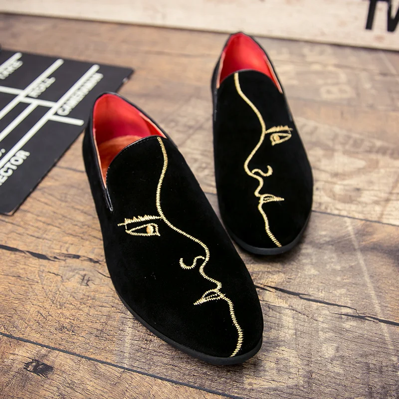 

Trendy Fashionable Men Loafers Black Casual Comfortable Lightweight Driving Travel Business Shoes Social Shoes Men Sizes 38-47