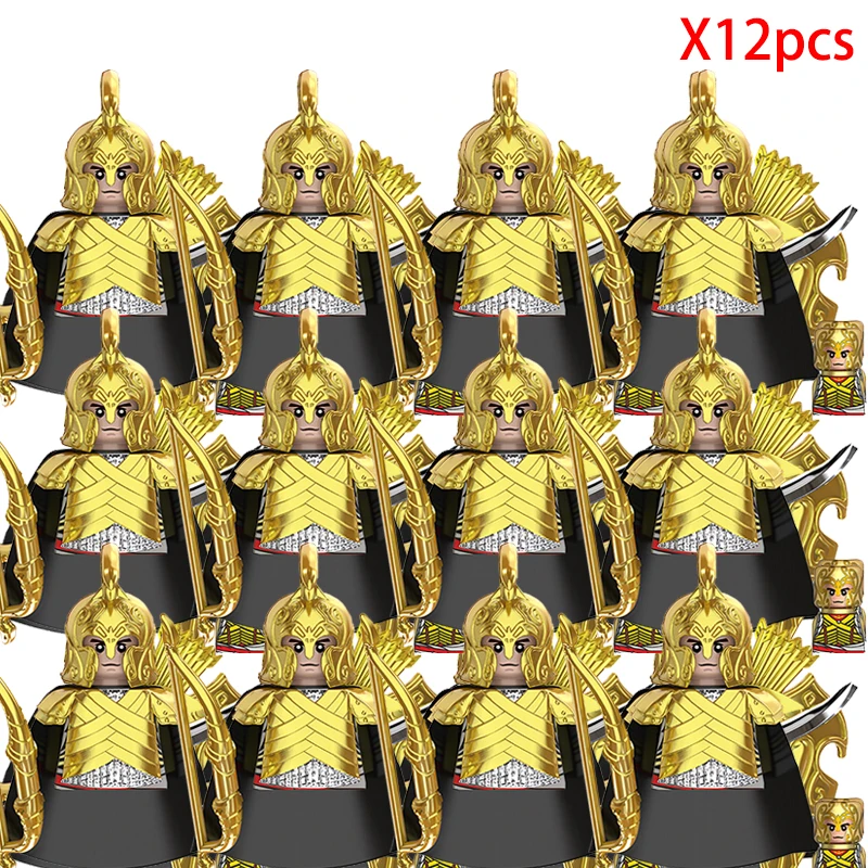 MOC Creative Medieval Elf Figures Orc Army Soldiers Raider Vargr Knights Building Blocks Bricks Toys for children gifts