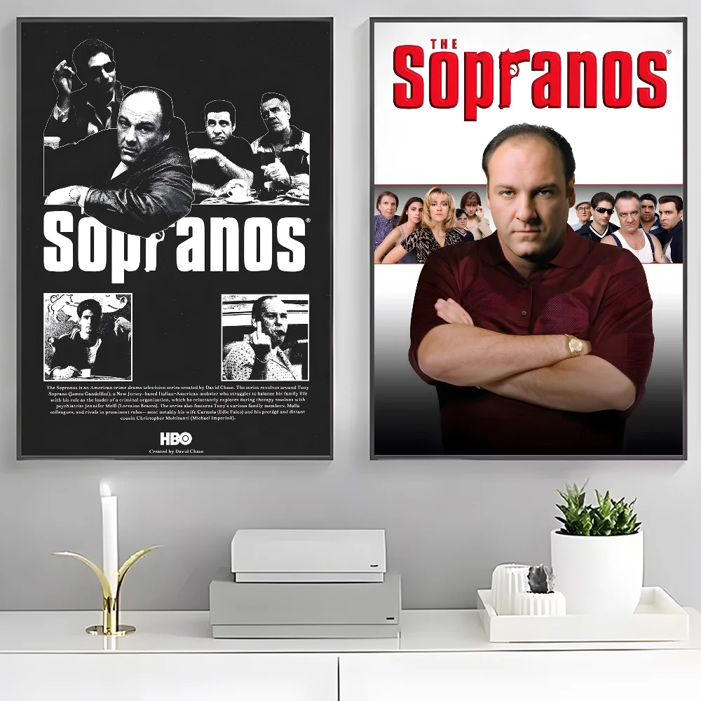 ملصق فيلم The Sopranos Family ديكور المنزل HD جدار لزج مقاوم للماء غرفة المعيشة المنزلي غرفة نوم زخارف للحانات