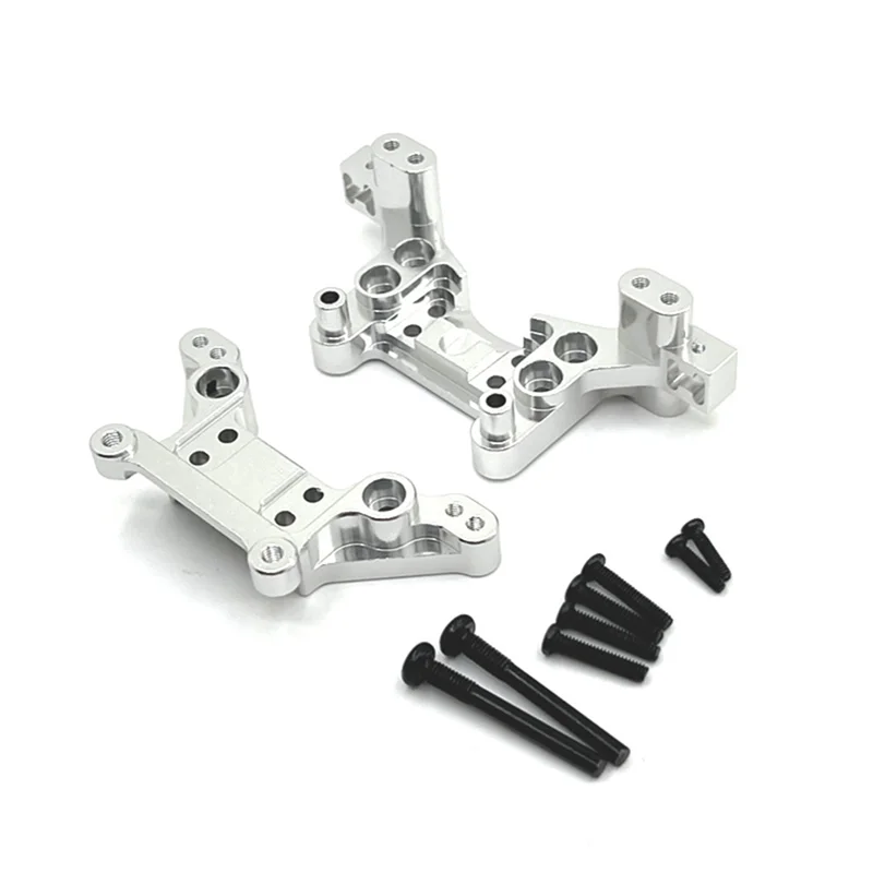 

Metal Front and Rear Shock Towers for MJX H16 16207 16208 16209 16210 1/16 RC Car Upgrade Parts Accessories, Silver