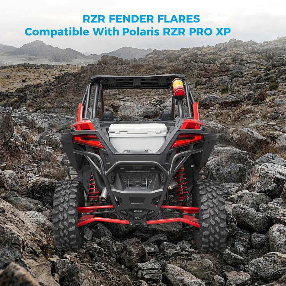 UTV RZR PRO XP Front Traseiro Fender Flares, Kit Mud Flaps, Compatível com Polaris RZR PRO XP / RZR PRO R/ RZR Turbo, 2020 a 2025