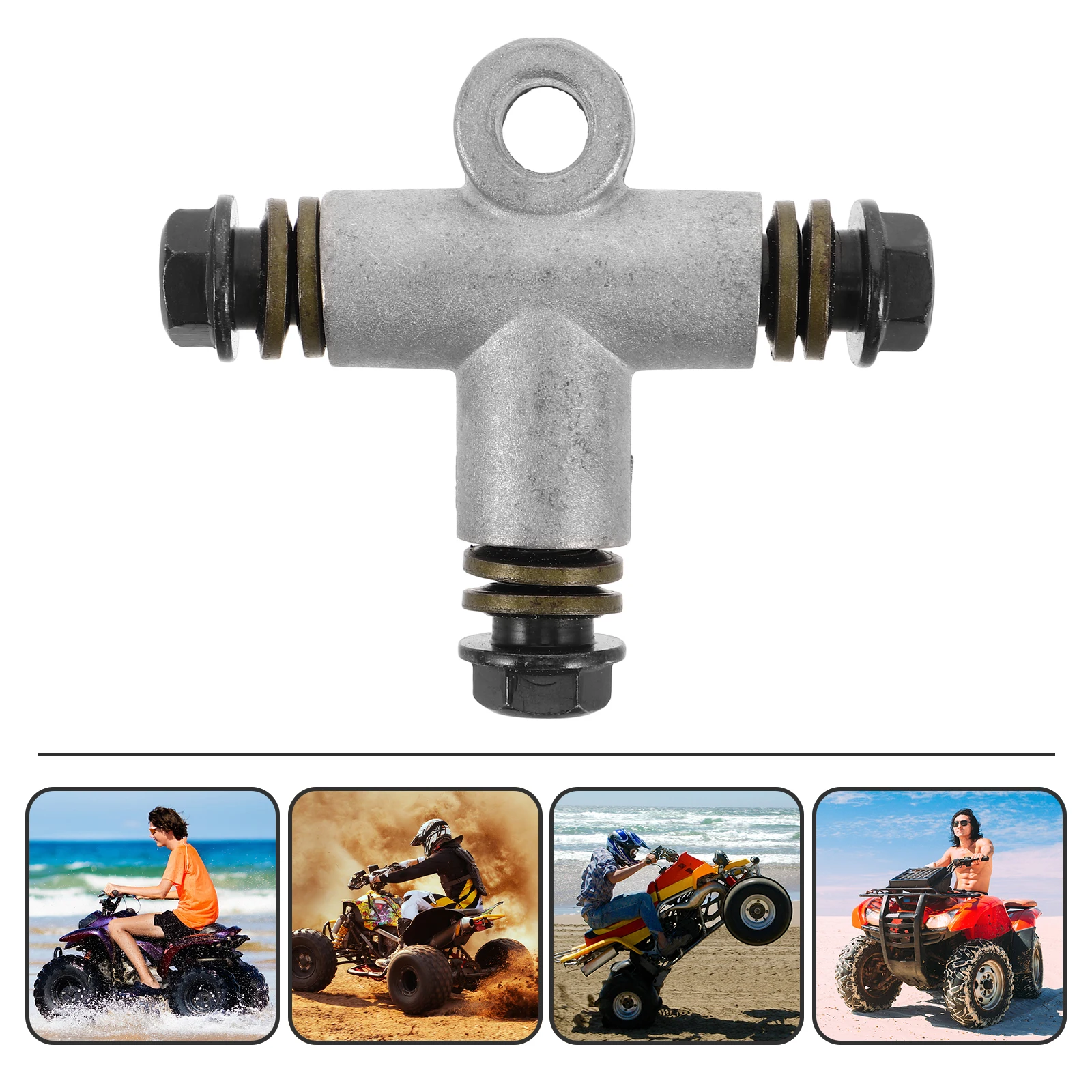 

10Mm T- Tee 3-Way Connector For Atv Motorcycle Scooter Brake Hose Inverted Elbow Fitting Replacement Durable