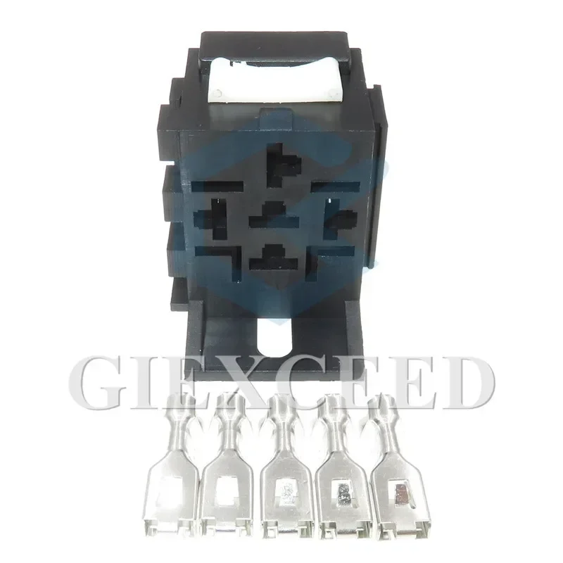 2 Sets 5 Pin Automotive Insurance Relay Socket Relay Holders AC Assembly For Auto Car