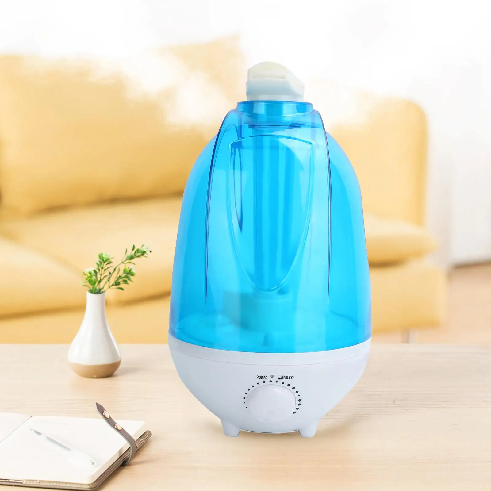 

4л ультразвуковой увлажнитель воздуха диффузор светодиодный светильник домашний офис комната туманообразователь очиститель воздуха