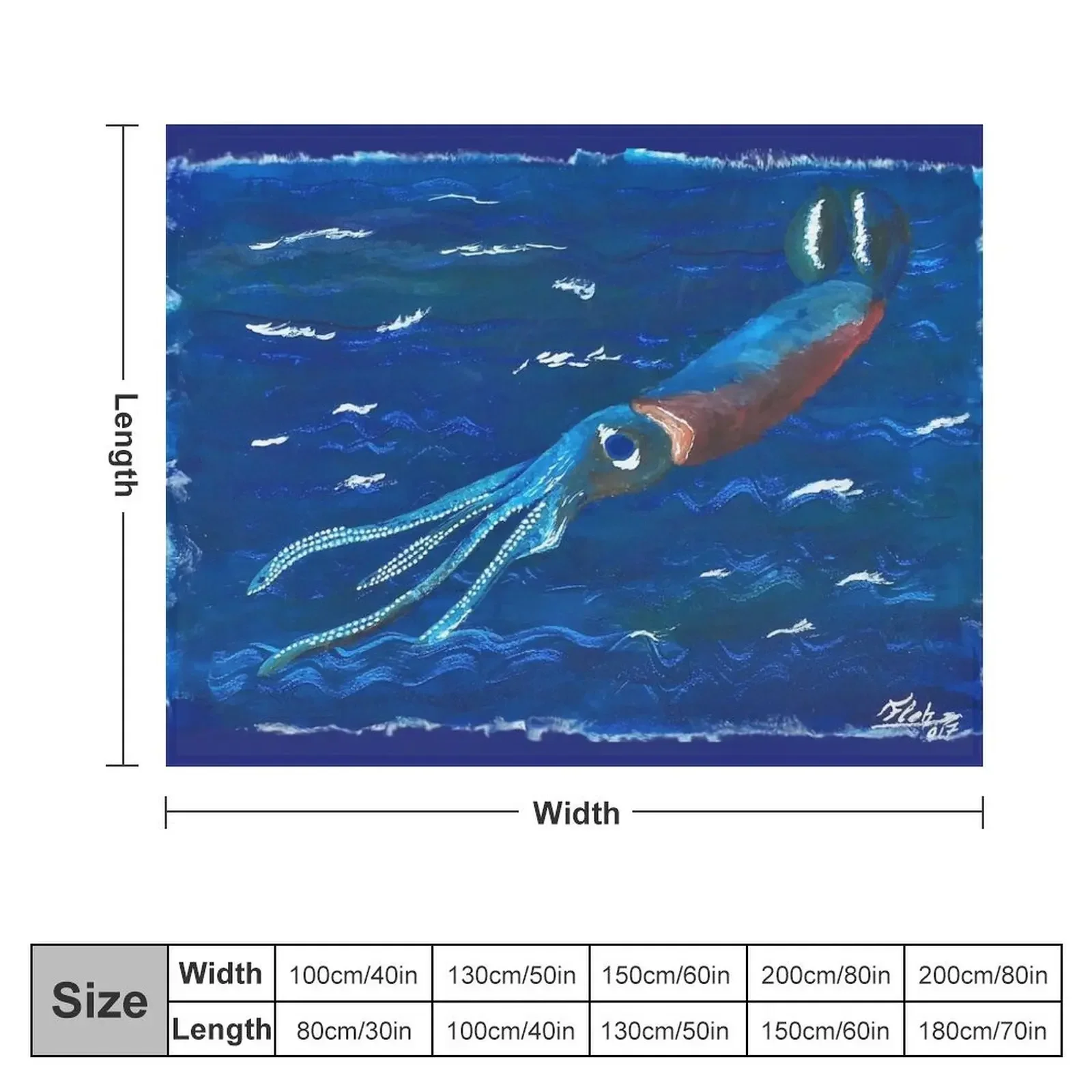 giant squid Throw Blanket Kid'S Warm Large Blankets