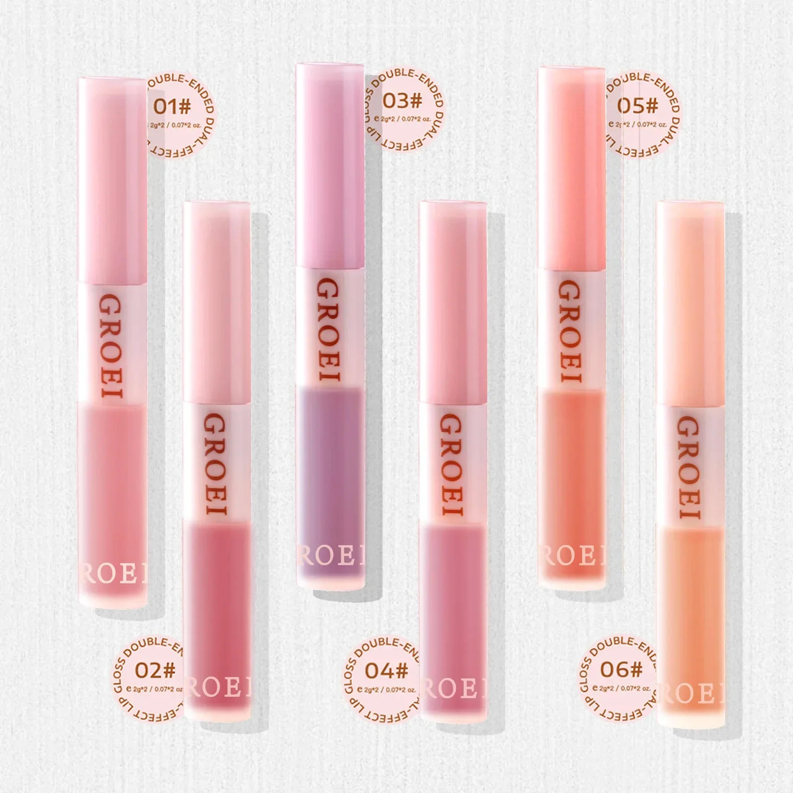 Dwustronny błyszczyk do ust, długotrwały, wodoodporny, matowy, aksamitny, pełny połysk, lustrzany, 3D, powiększający usta, zapobiegający rozmazywaniu się, kosmetyk do makijażu ust.