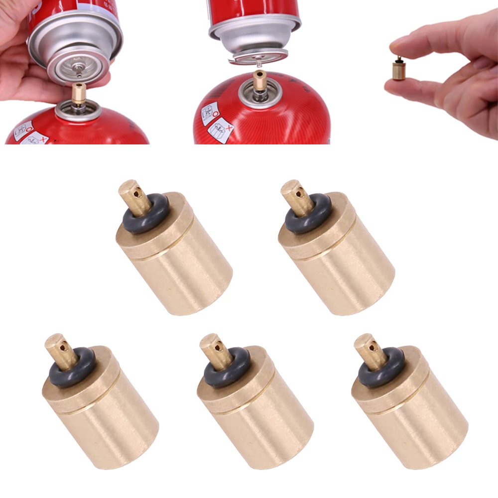 Adaptador de recarga de Gas, bote de butano de llenado, estufa de camping al aire libre, cilindro de Gas, accesorios de quemador de tanque de Gas, Mini Válvula de inflado