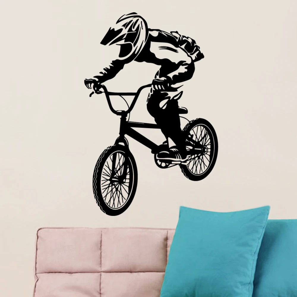 vantage Sport Bike Boy Wall Sticker Removable Wall Stickers Diy Wallpaper Bedroom Decor Boys Girls Decal Mural