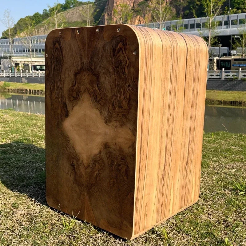 Black Walnut Tree Adult High-end Box Drum, Kahong Drum, Tambourine Wooden Box Drum