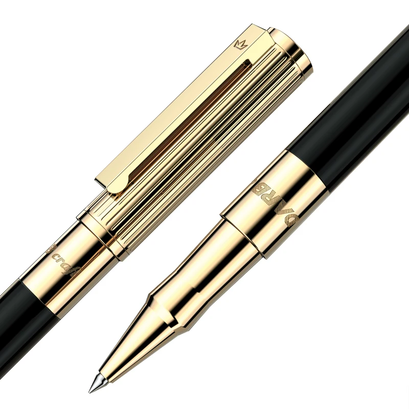 Imagem -02 - Darb-luxo Rollerball Pen para Escrever Chapeamento de Ouro 24k Alta Qualidade Metal Pen Escritório do Negócio Presente