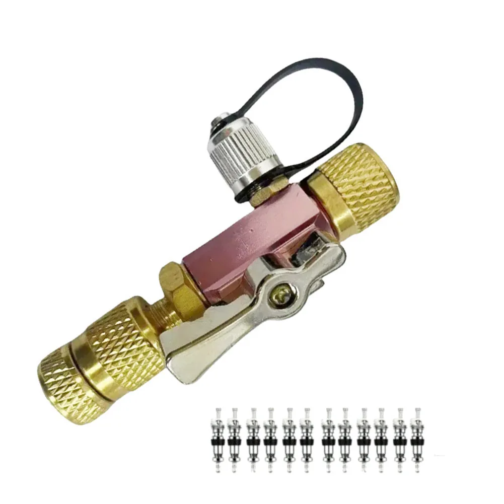 Conjunto de Ferramentas para Remoção de Válvulas de 5/16 Polegadas com Tampa Magnética e Vedação Dupla O-Ring para Sistemas HVAC R1234YF R410A R22 R404 R32