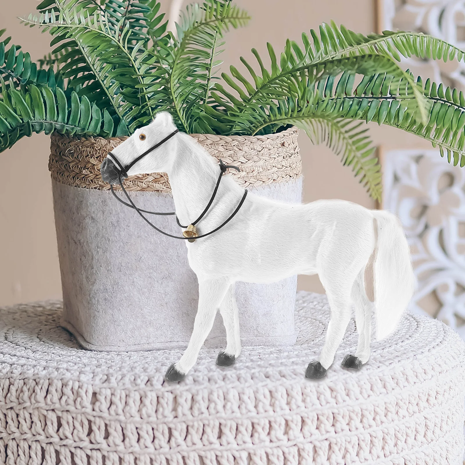 

Simulation Horse Decoration Small Horse For Home Desktop Garden Party Decor Lifelike Animal Plastic Ornament