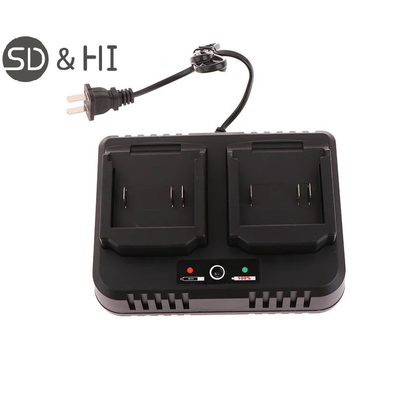 Two-seater Battery Charger 2.0A Replacement For 18V 21V Li-ion BL1415 BL1420 BL1815 BL1830 BL1840 BL1860 Electric Drill Grinder