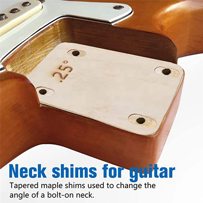ABLB-3 Piece Guitar Neck Pad, Made Of Solid Maple, Protective Guitar Neck Pad For Bolt-On Neck