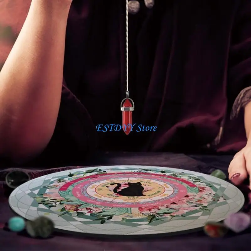 

G6DE Astrologys маятники коврик резиновые дивинации коврики маятники церемония церемония