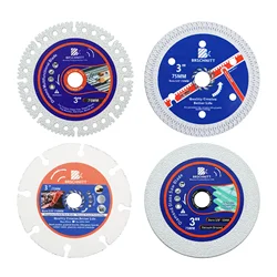 BRSCHNITT Mini Saw Blade Dia 75mm Cutting Disc Concrete Wood Mental Tile Cutter Granite Glass Marble Cutting Disc