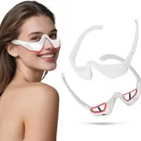 Masajeador de ojos EMS con luz roja 3D, ojeras, bolsa para ojos, eliminación de arrugas en los ojos, fatiga ocular, cuidado relajante, máquina de belleza