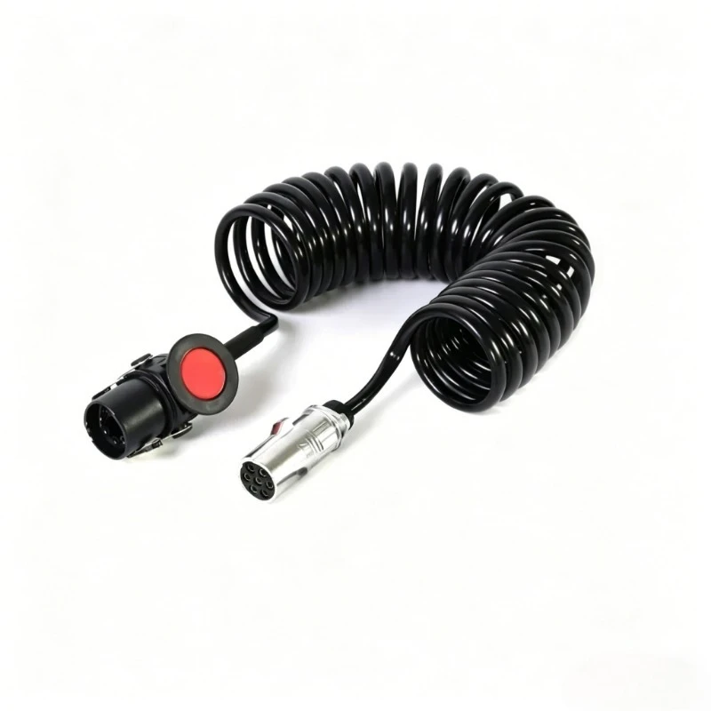 For  ABS Large Ring 7 PIN Spring Wire Assembly Trailer Specific EBS Brake System Connection Wire For Truck and Trailer