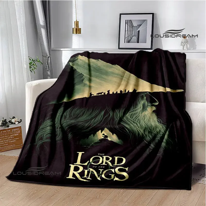 L-Lord of the Rings drukowane koce ciepły koc flanelowy miękki wygodny koc domowy koc podróżny podszewki na łóżko prezent urodzinowy