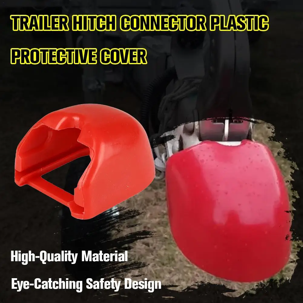 Trailer RV Conversion Connector Ball Cover Protective Cap Plastic Red Cap Parts Camper Camping Accessories
