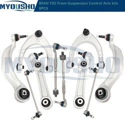 Myousho 10pcs Front Suspension Control Arm Ball Joint Stabilizer Link Tie Rod Kits for BMW 7 Series F07 F01 F02 F03 F04