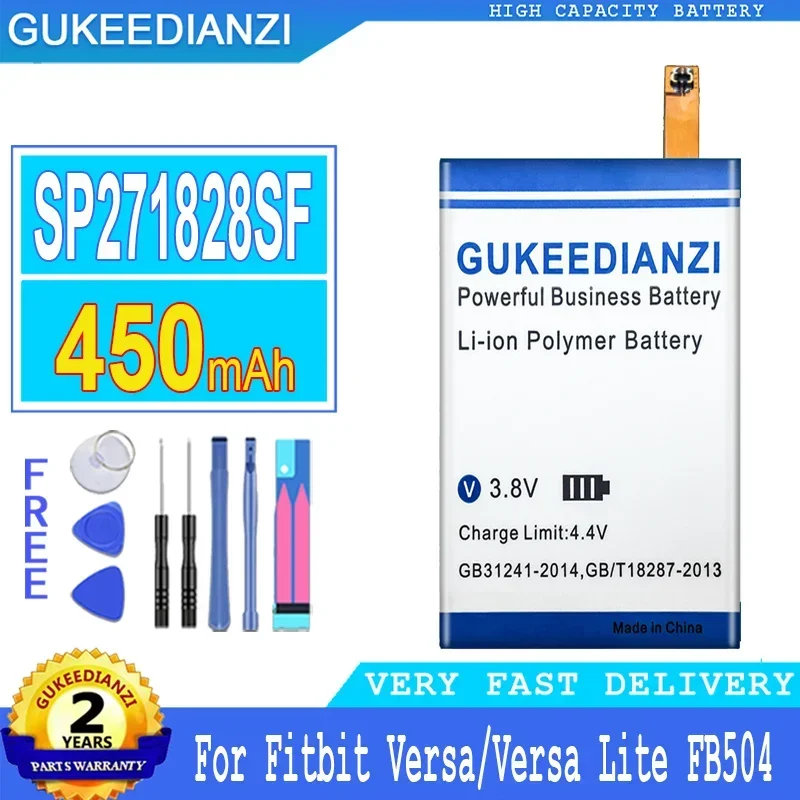 350mah/450mah gukeedianzi batterie für fitbit lite versa 1 2 3 versa1 versa2 versa3 fb504 fb415 fb505 big power bateria