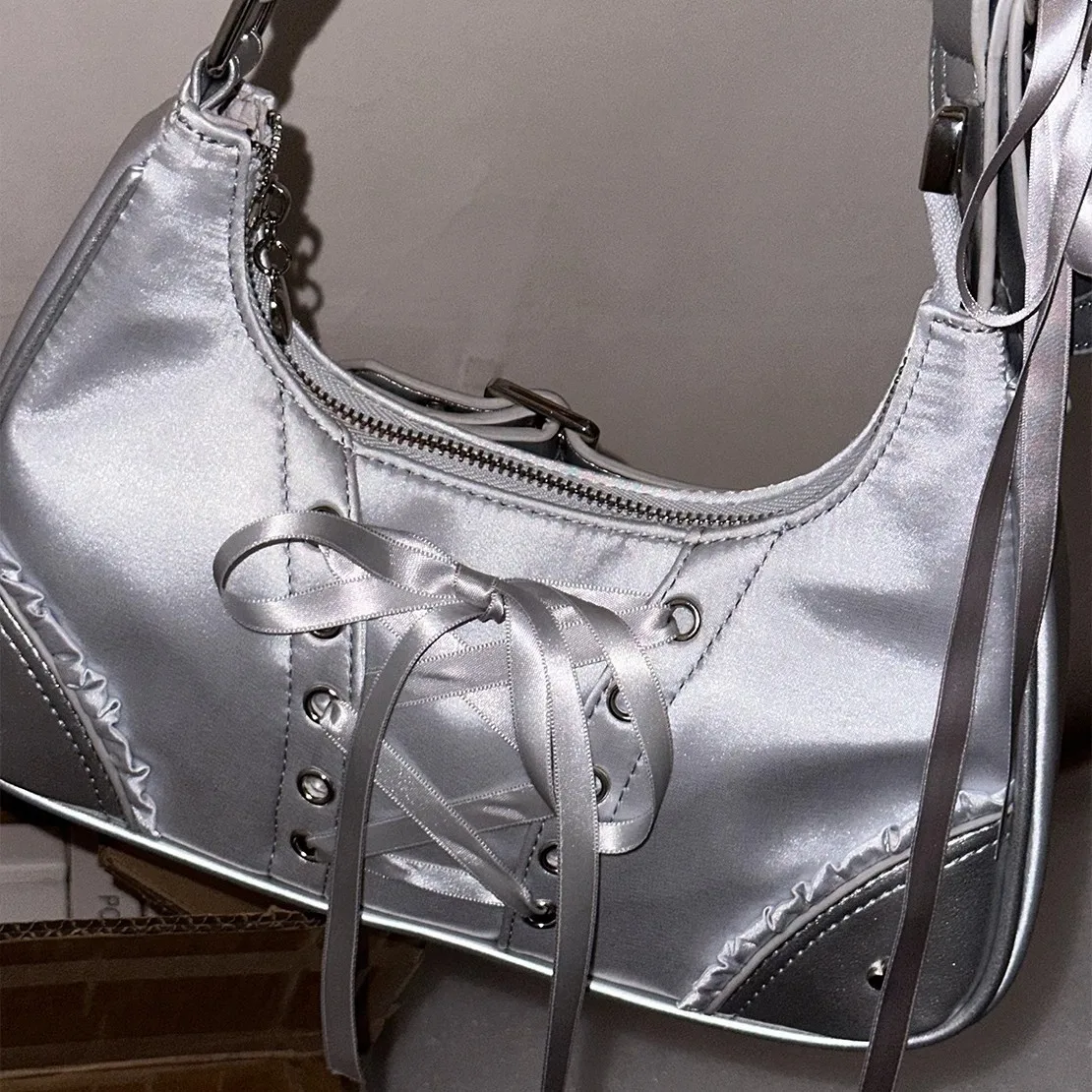 

Cute Y2k Womens Shoulder Bag Fashion Elegant Sweet Lolita Jk Ita Bag Transparent Literary Kawaii Exquisite Female Handbag Purse