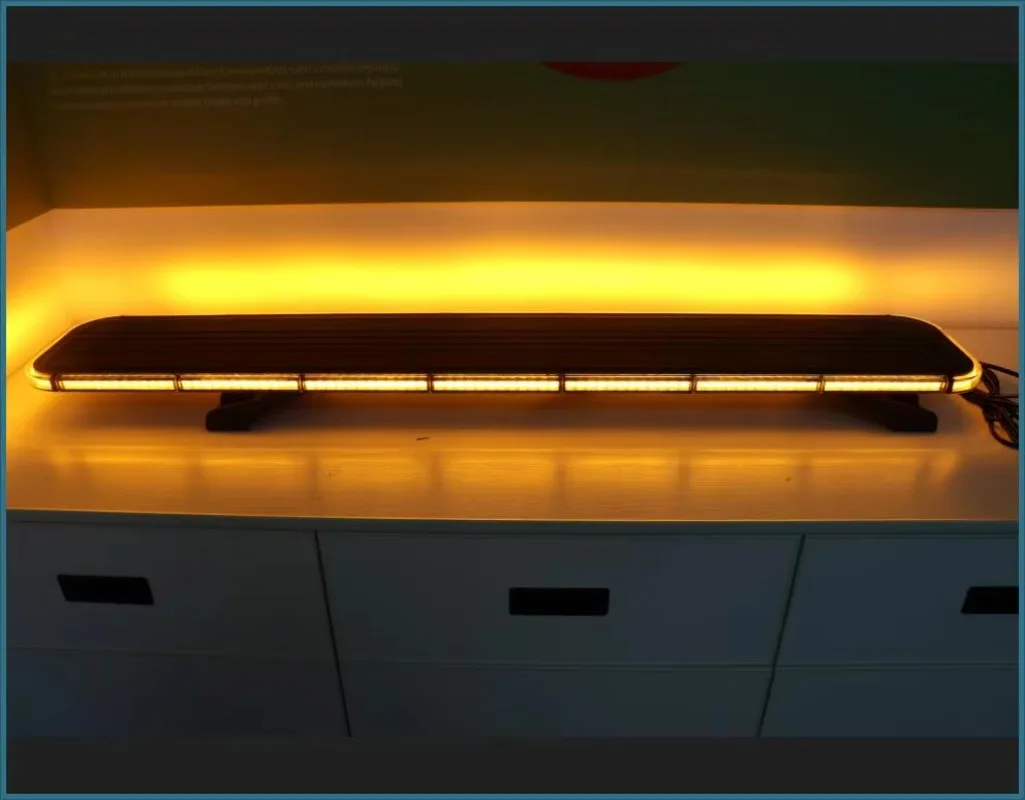 590 mm 55w Car Truck Trailer Roof Mounted 12V 24v Light Emitting Diode Warning Light Strip Strobe Emergency Flash Beacon Light