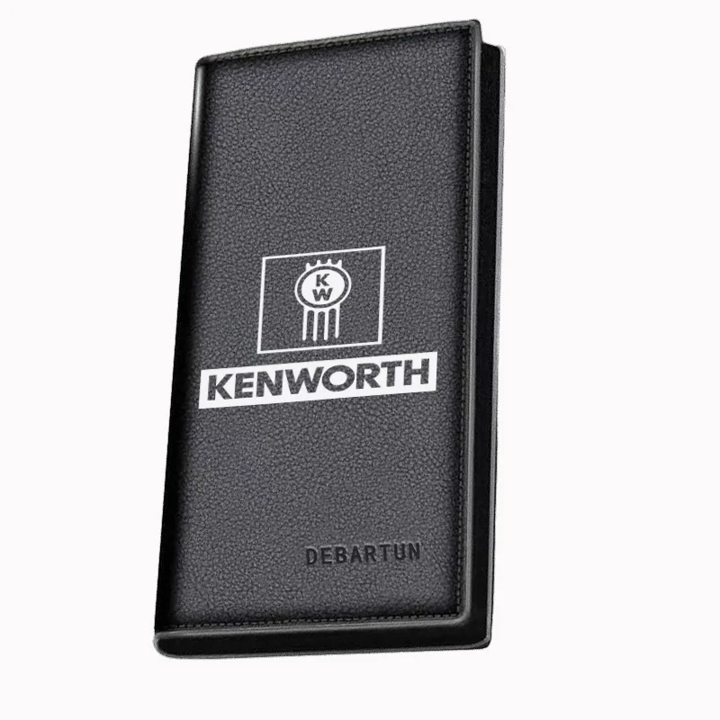 caminhao-branco-preto-letras-kw-carteiras-longas-masculinas-negocios-design-de-impressao-elegante-uso-casual-natal-dia-dos-namorados-dia-dos-pais
