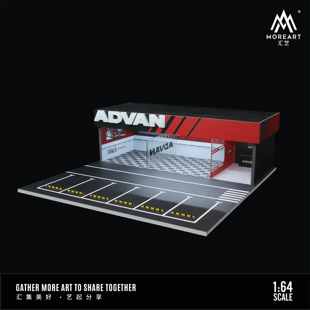 MoreArt 1:64 HKS /Advan modification shop  Diorama