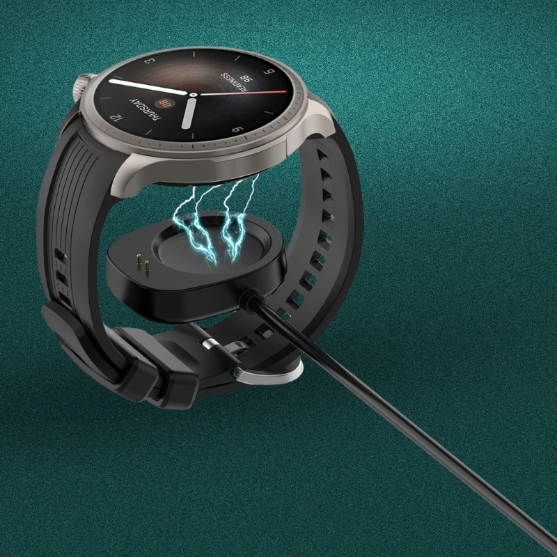 USB-кабель для быстрой зарядки, шнур с магнитным креплением, безопасное подключение, портативный, подходит для умных часов Amazfit T-Rex 3,