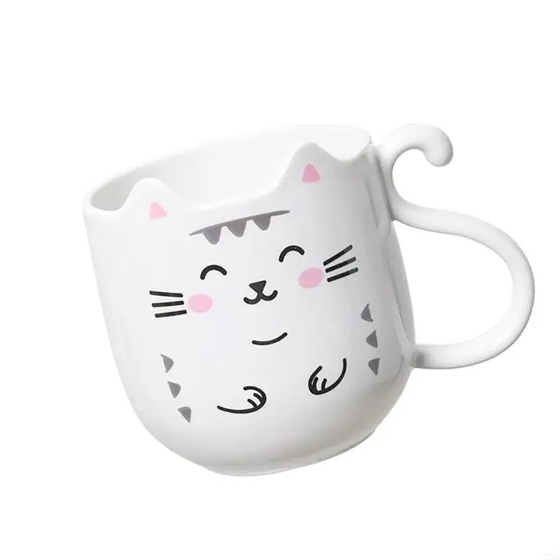 Taza para enjuague bucal engrosada C7AC, soporte para cepillo dientes con Base antideslizante, perfecta para amantes los