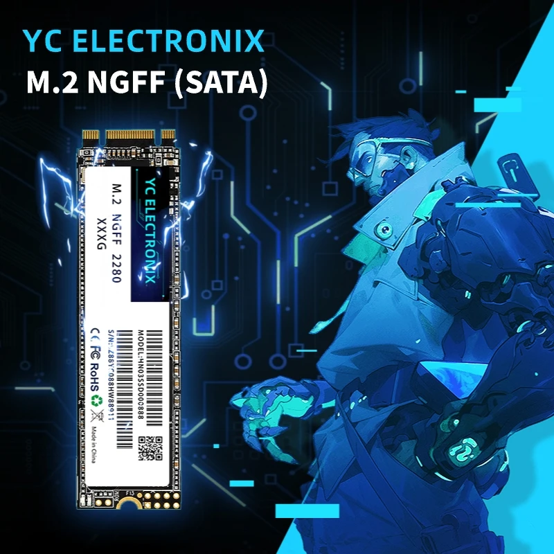 

YC ELECTRONIX OEM ODM OBM for Laptop Desktop POS Machine NGFF SATA III 128GB 256GB 512GB 1TB M.2 2280 SSD