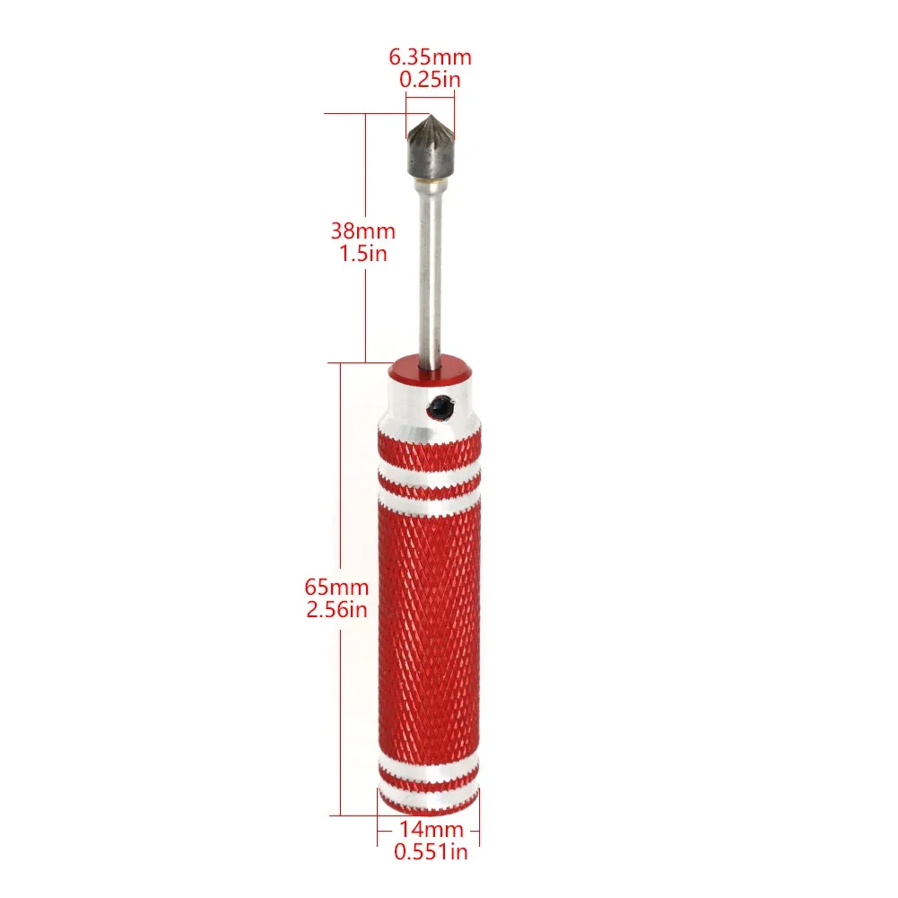 Tamiya Mini 4WD Countersink Drill Bit Rotary File for Carbon Fiber FRP Chassis Modification Tool