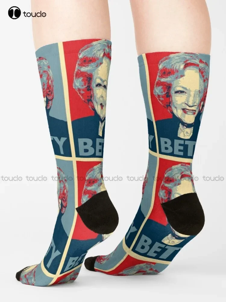 Hope Betty-White Socks Winter Socks For Women Unisex Adult Teen Youth Socks 360° Digital Print Custom Gift Funny Sock