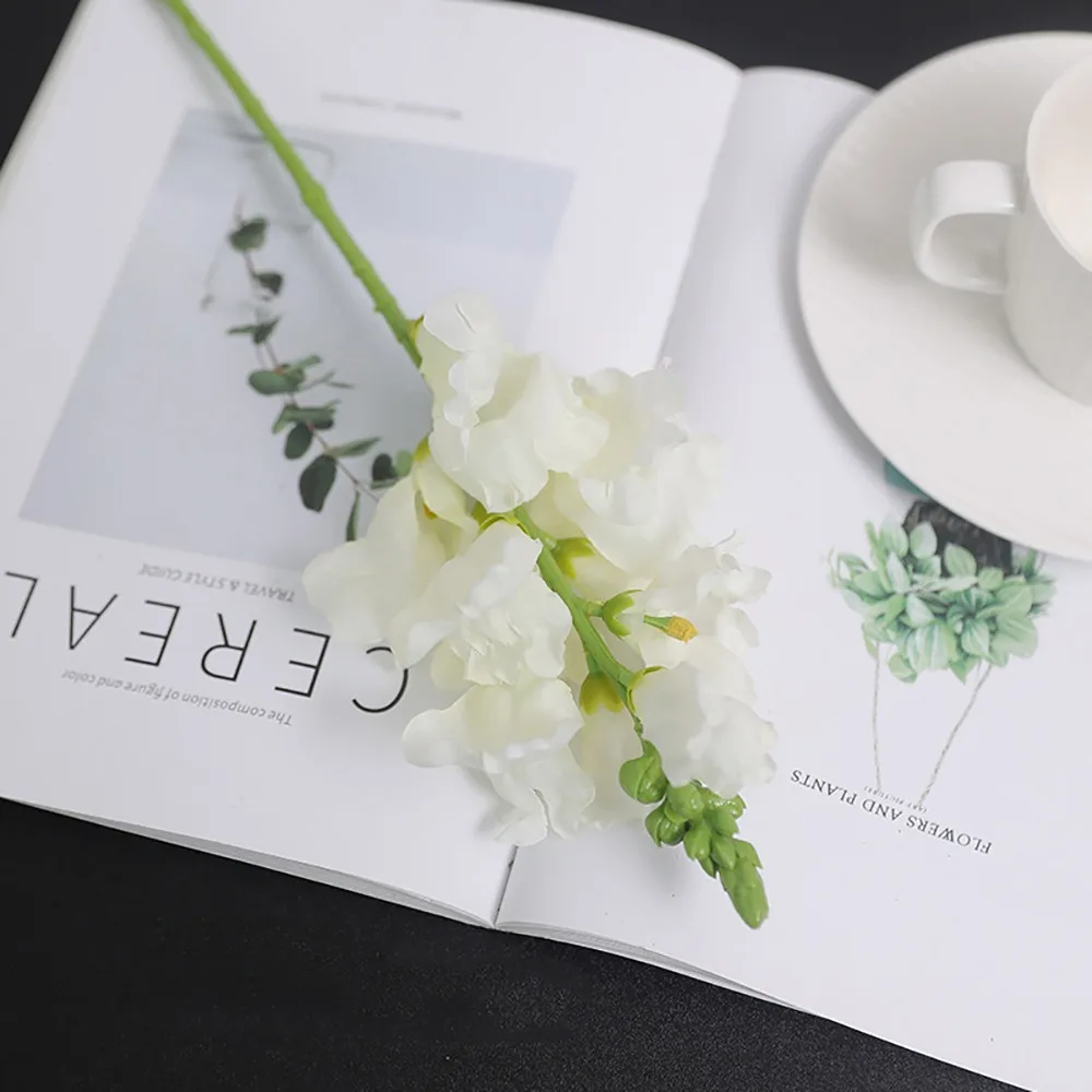 Flor Artificial Multicolor Violeta, Accesorios para Manualidades, Adorno de Escritorio, Flor de Jacinto de Simulación, Accesorios para Fotografía, Pétalos de Seda