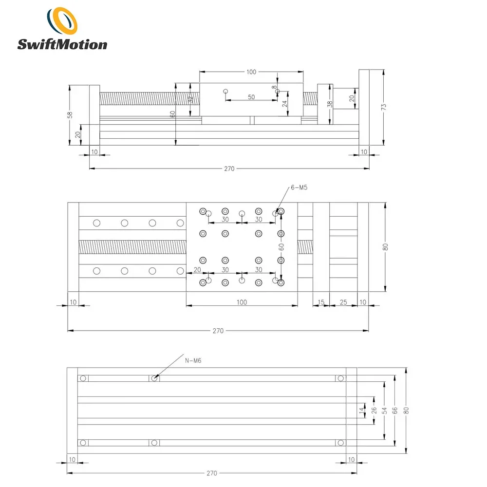 Double Guide Rail Double Slider Ball Screw Sliding Table Linear Module Sliding Table Cross Electric CNC Gantry With Nema34 Motor