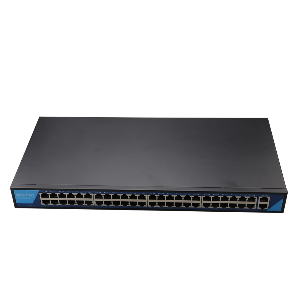 

48-port 10/100Mbps+2-port Gigabit Unmanaged Switch RJ45 port Auto MDI/MDIX 10/100/1000Mbps Switch Support IEEE802.3x IEEE 802.3u