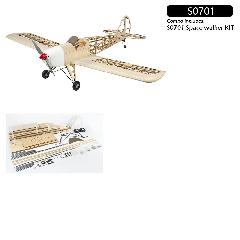 DW Hobby 1.6M Space Walker Bausatz – 63 Zoll 1:5 Maßstab Balsa Elektro-/Benzin-RC-Flugzeug S07 – Detail 27