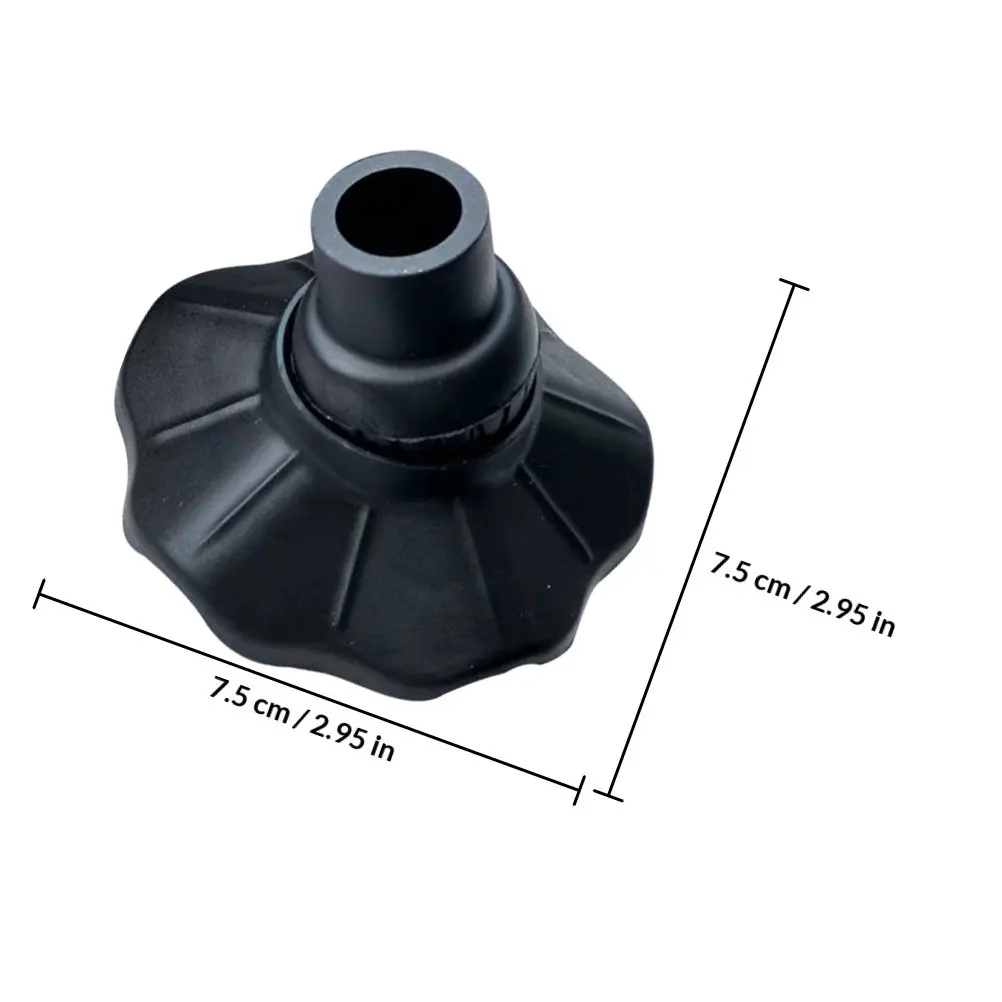 4Pcs Anti Slip Covers Black 15Mm Diameter Outdoor Folding Chair Bed Leg Protectors Camping Chair Replacement Feet
