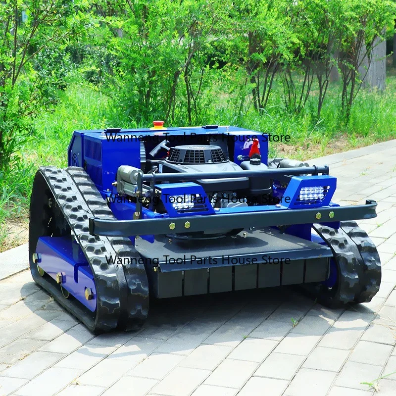 Mini Remote Control Mower for Farm & Garden Orchard Crawler Model RC Lawnmower Green Color