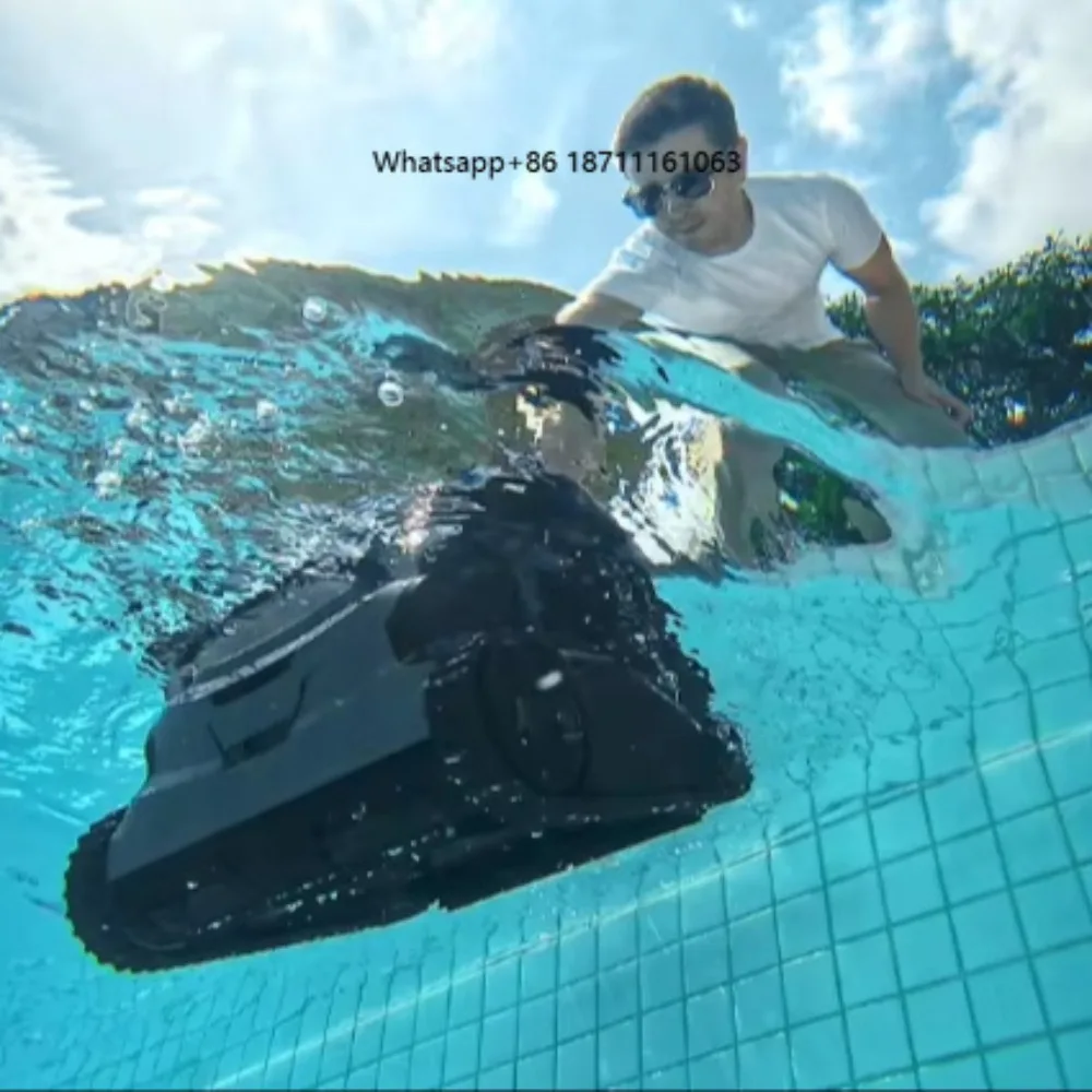 Automatic Pool Robot Cleaner Swimming Pool Vacuum Cleaner Wall Climbing Cordless Robot Pool Cleaner