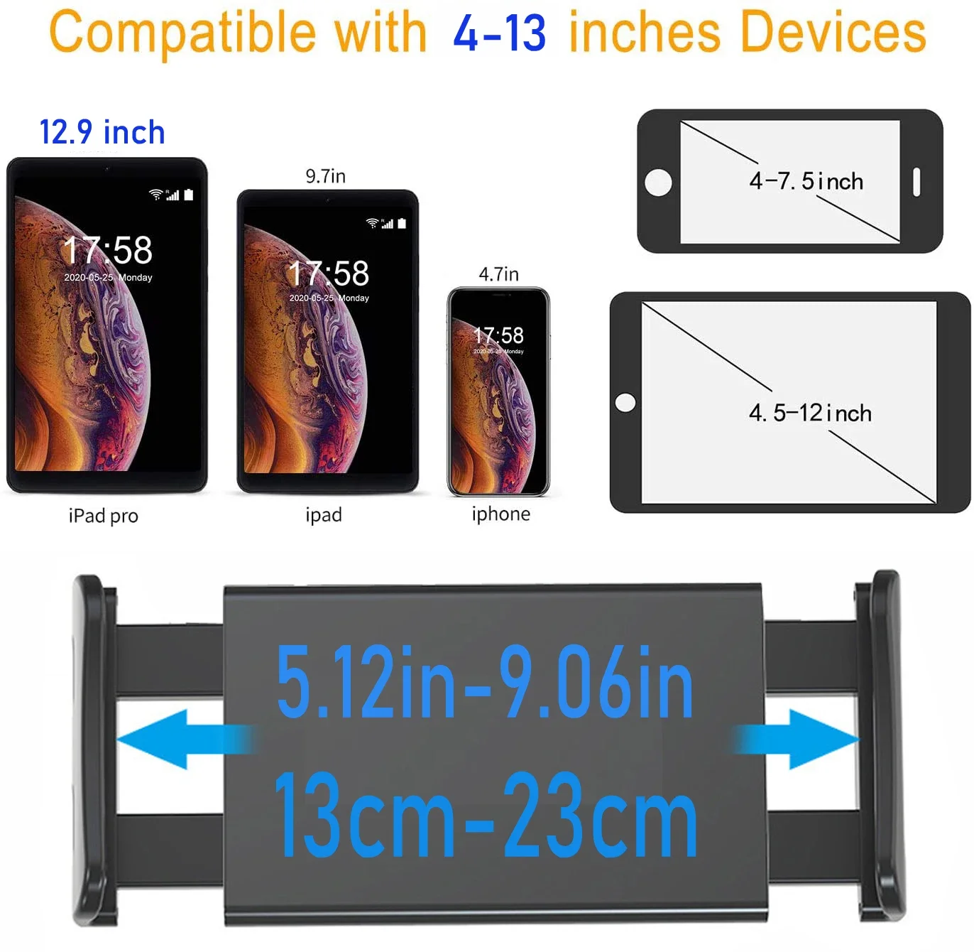 1.7m height Tablet Stand for iPad pro 11 12.9'' air 2 3 4 Tripod Floor Holder Adjustable Tablet Mount mobile phone for Samsung