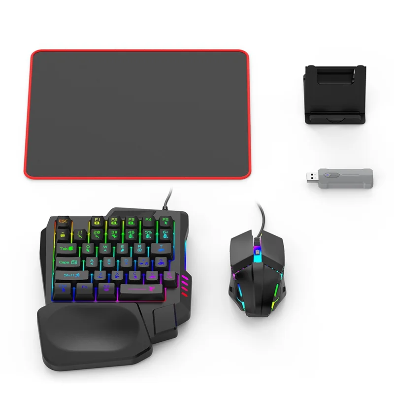 

Superior-5 In 1 Mobile Controller Gaming Keyboard Mouse Converter BT 5.3 For PUBG Gaming Keyboard And Mouse Combo