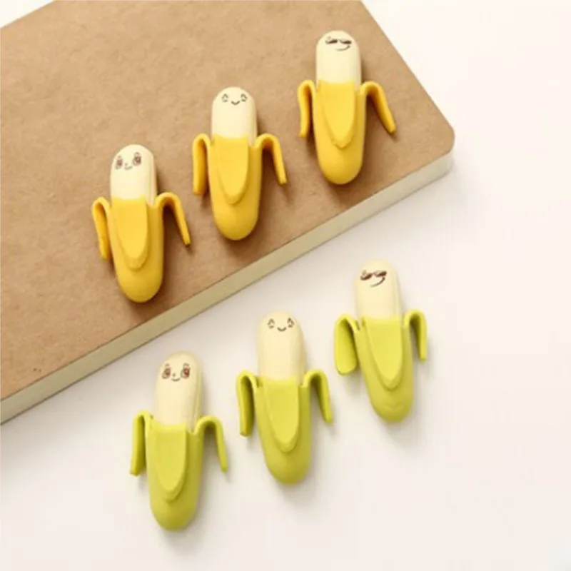 3pcs/lot Banana Pencil Rubber Erasers School Office Stationery Kid