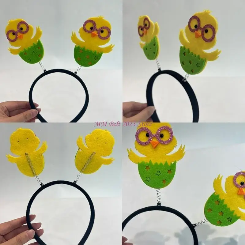 49ME キッド スパンコール バニー耳型ヘッドバンド スパンコール マルチタイプ イースター パーティー ヘアフープ