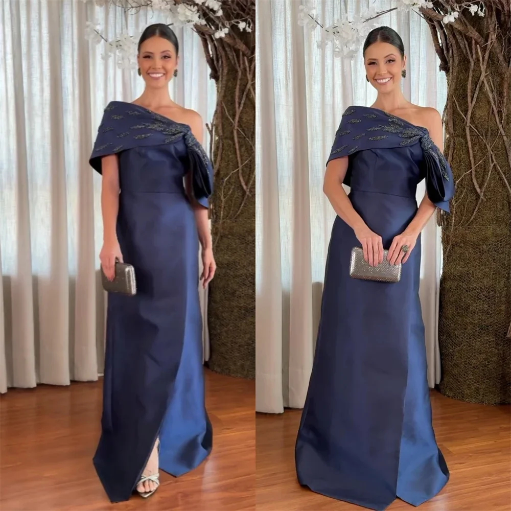 

Prom Dress Saudi Arabia Evening Dearin One-shoulder A-line Floor Length Skirts Layered Draped Ruffle Bespoke Occasion Dresses Fo