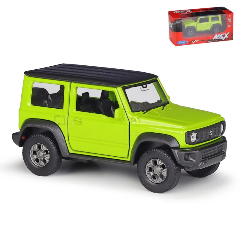 Modelo de coche de juguete SUZUKI Jimny para niños, vehículo todoterreno SUV en Miniatura de Metal fundido a presión, Colección extraíble, regalo